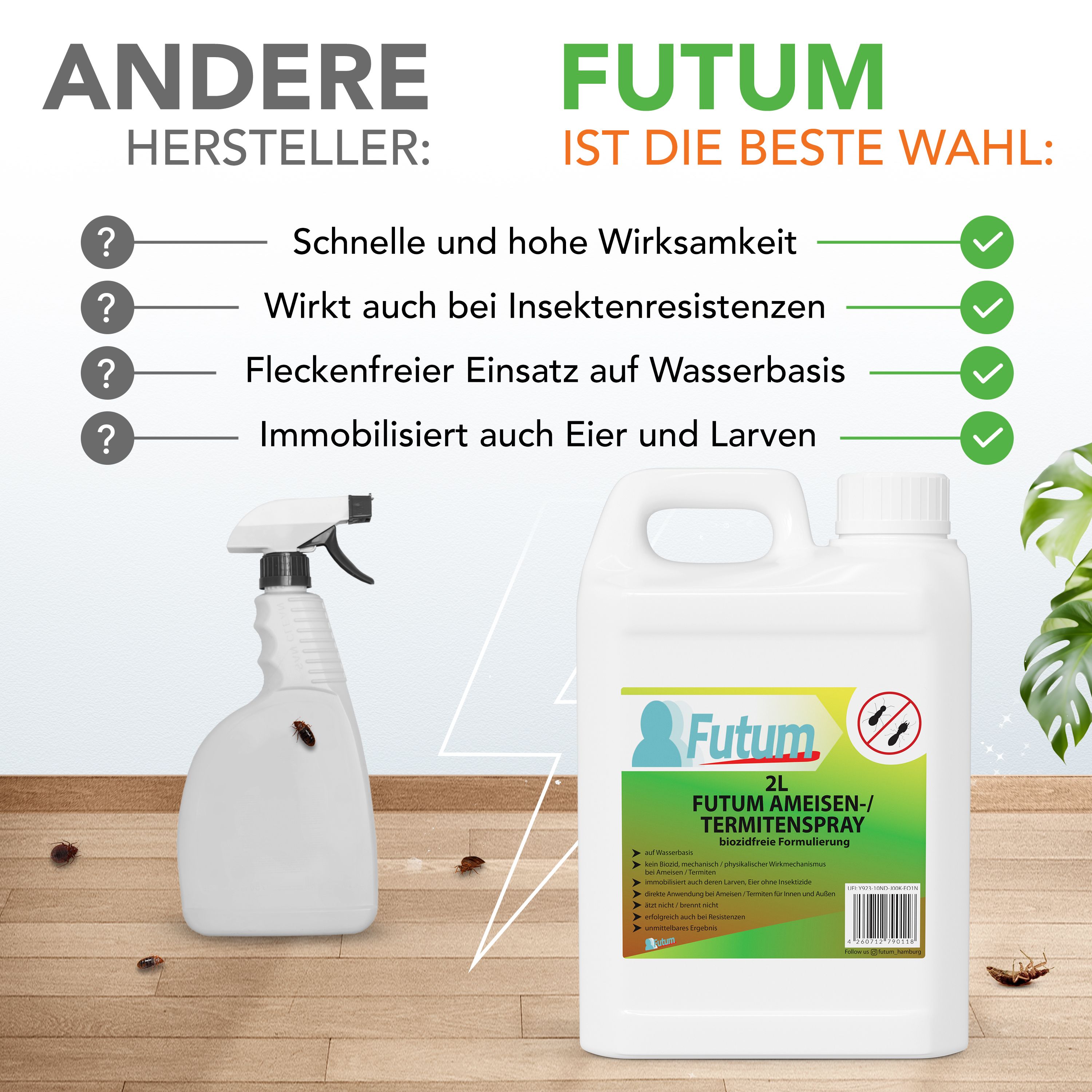 FUTUM 2x2L Ameisen- / Termitenspray