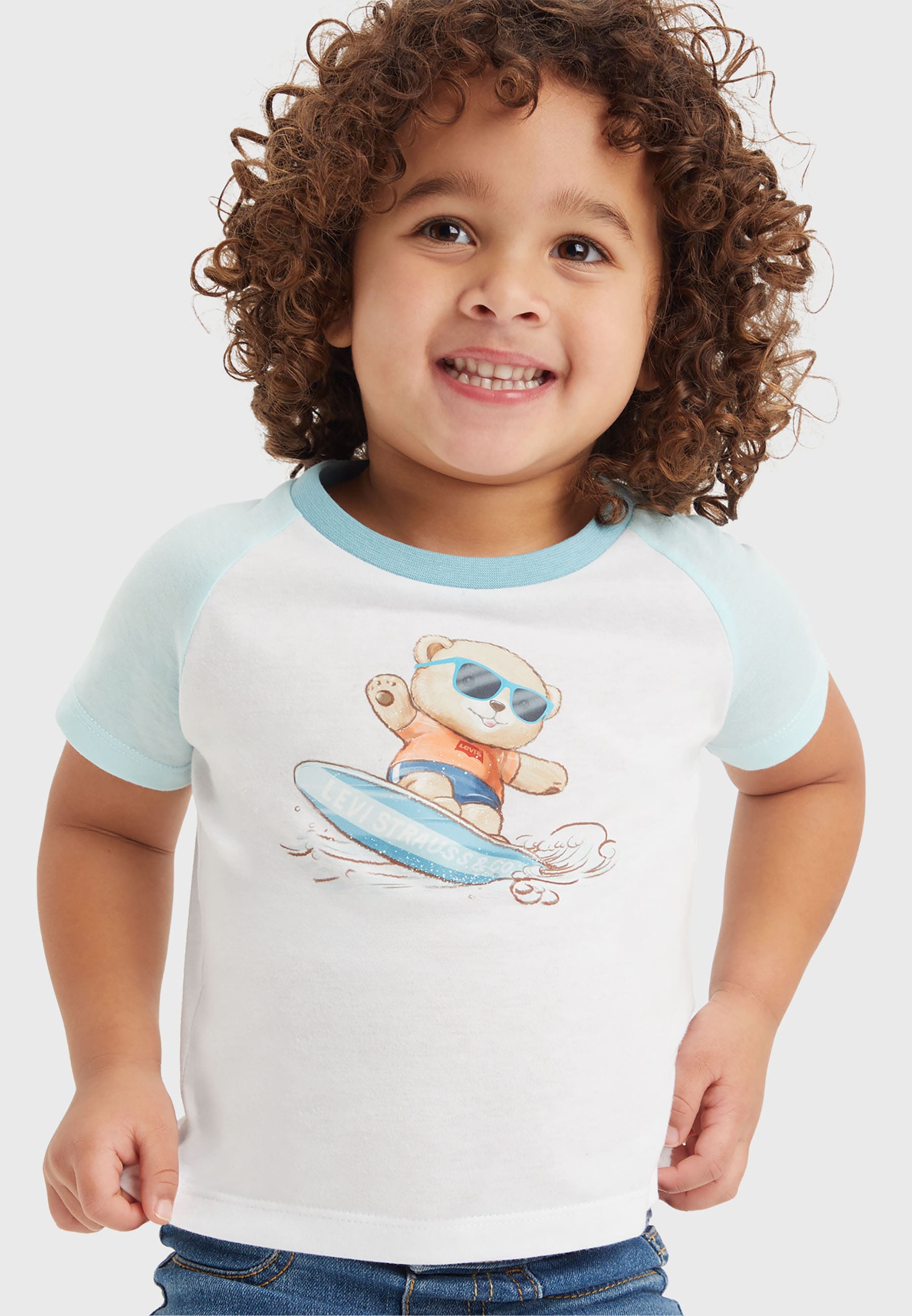 Levi's® Kids Print-Shirt, 2 Stk. und Jeansshorts, for BOYS