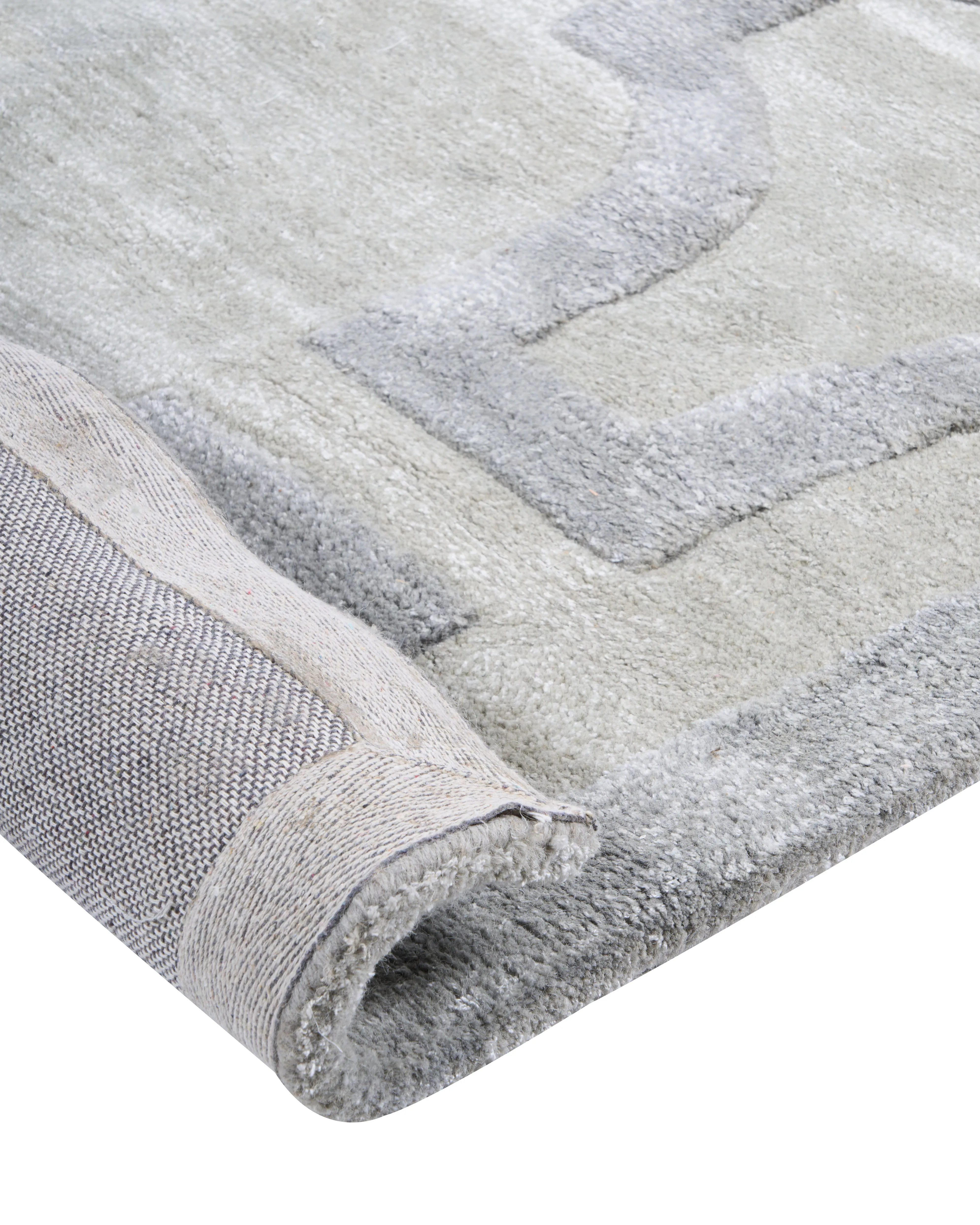 Vloerkleed GWANI Beige 160 x 230 cm Viscose