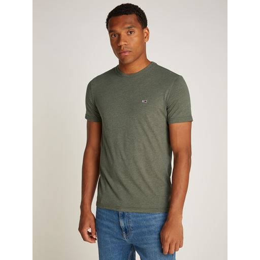 Tommy Jeans Xslim Jaspe T-shirt, Fatigue Green Heather, M