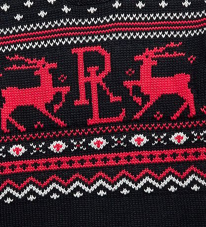 Polo Ralph Lauren Bluse - Strik - Classics IV - Sort m. R?d