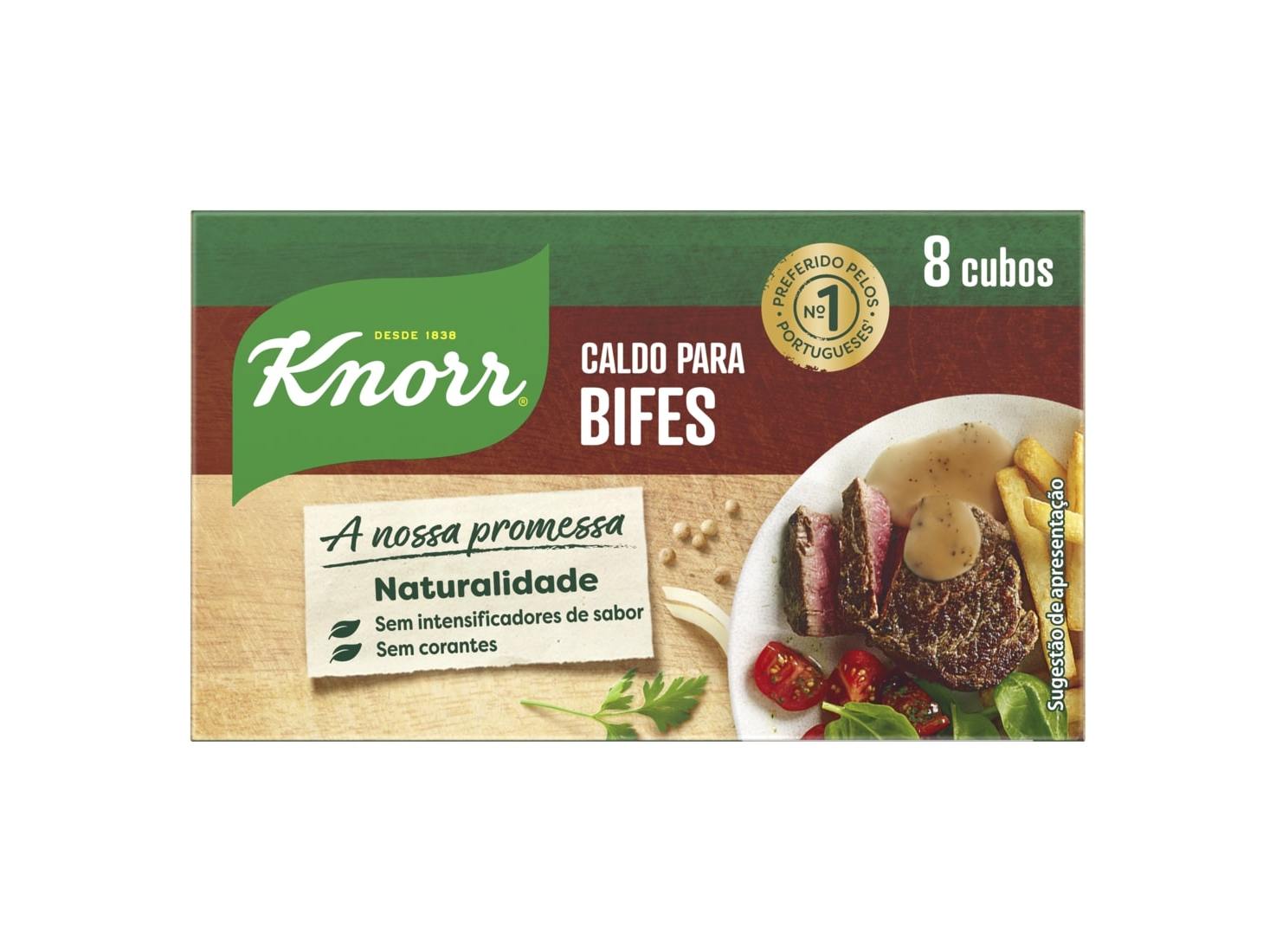 CALDO KNORR PARA BIFES 8 CUBOS 80G
