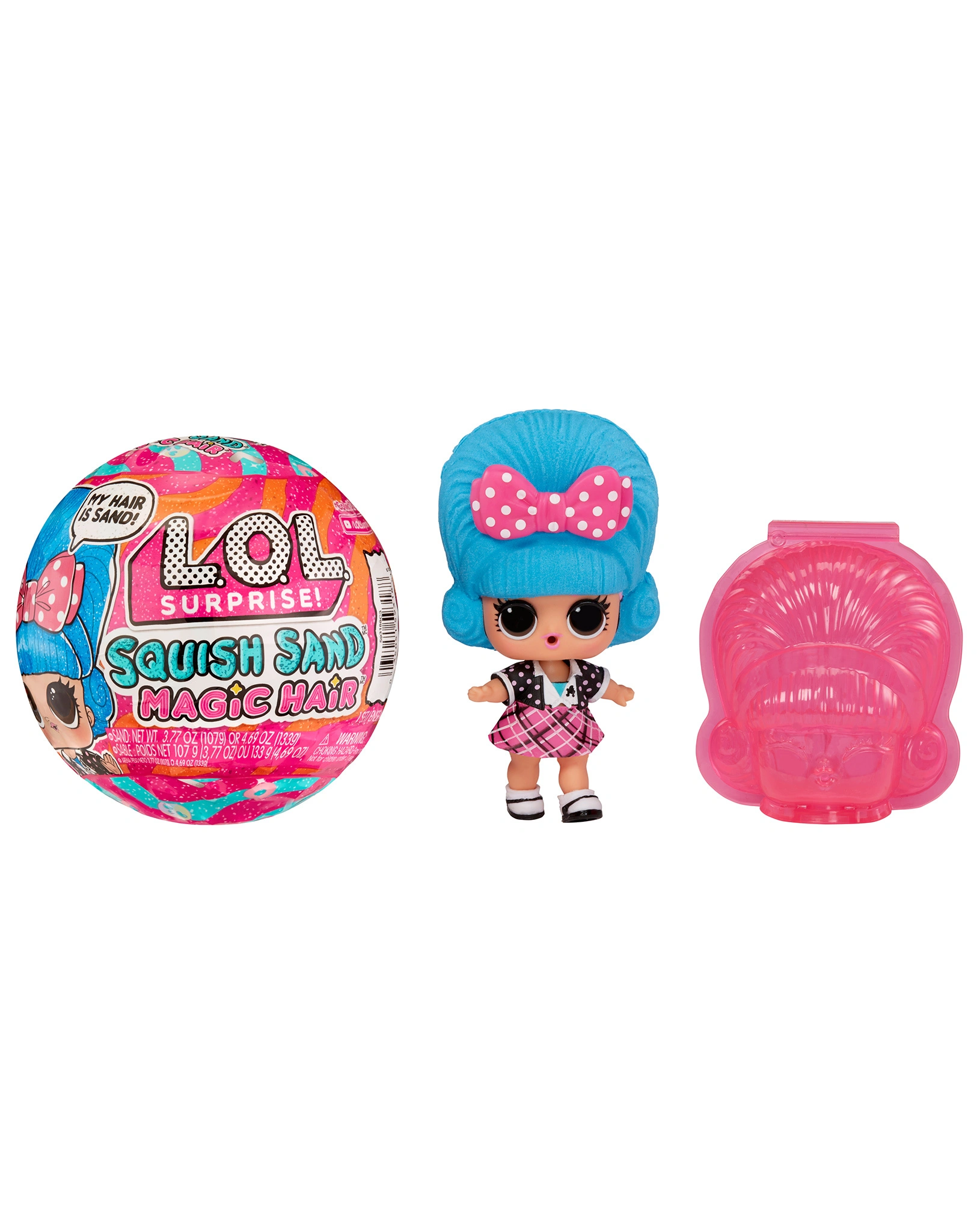 Puppe SURPRISE SQUISH SAND HAIR DOLL