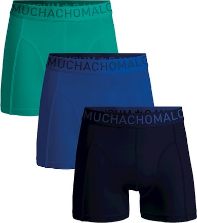 Muchachomalo Boxershorts Microfiber 3-Pack 16 MICROFIB1010-16-Blue/Blue/Green kopen