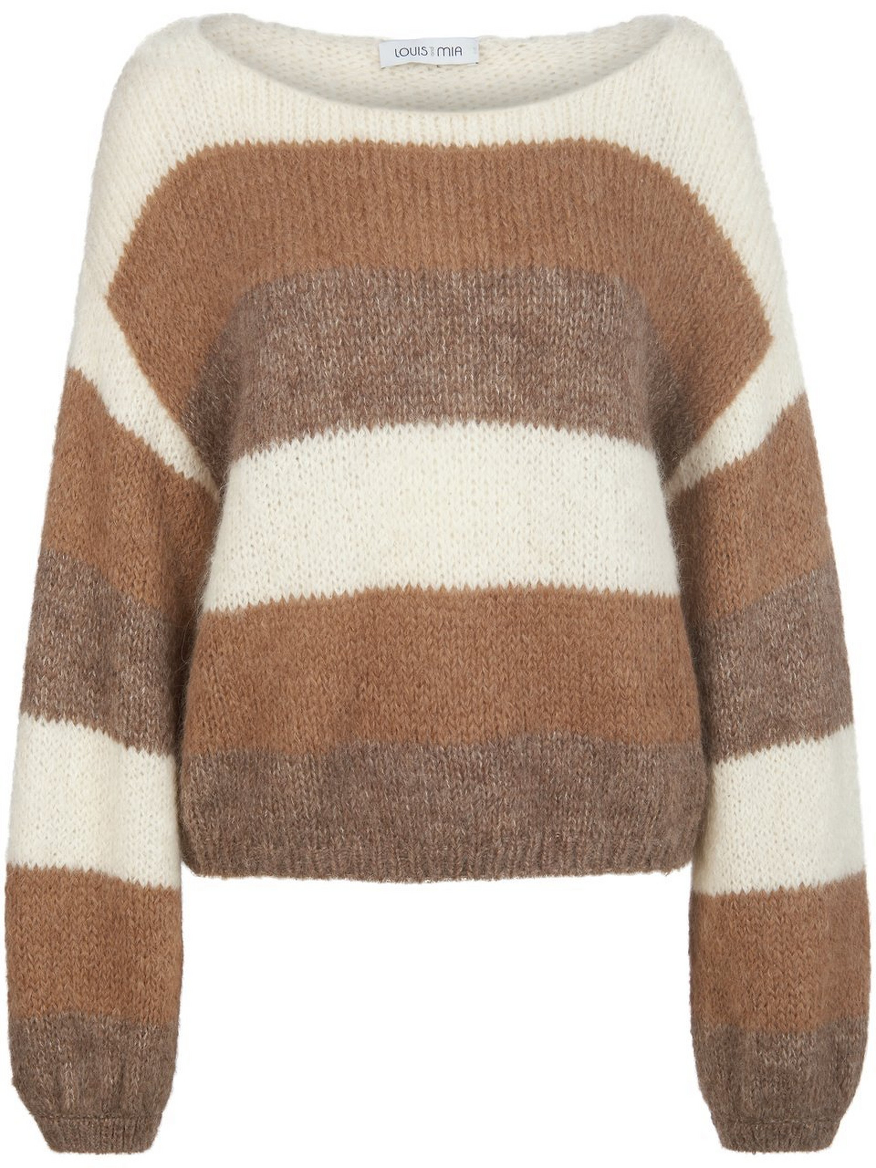Pullover mit U-Boot-Ausschnitt