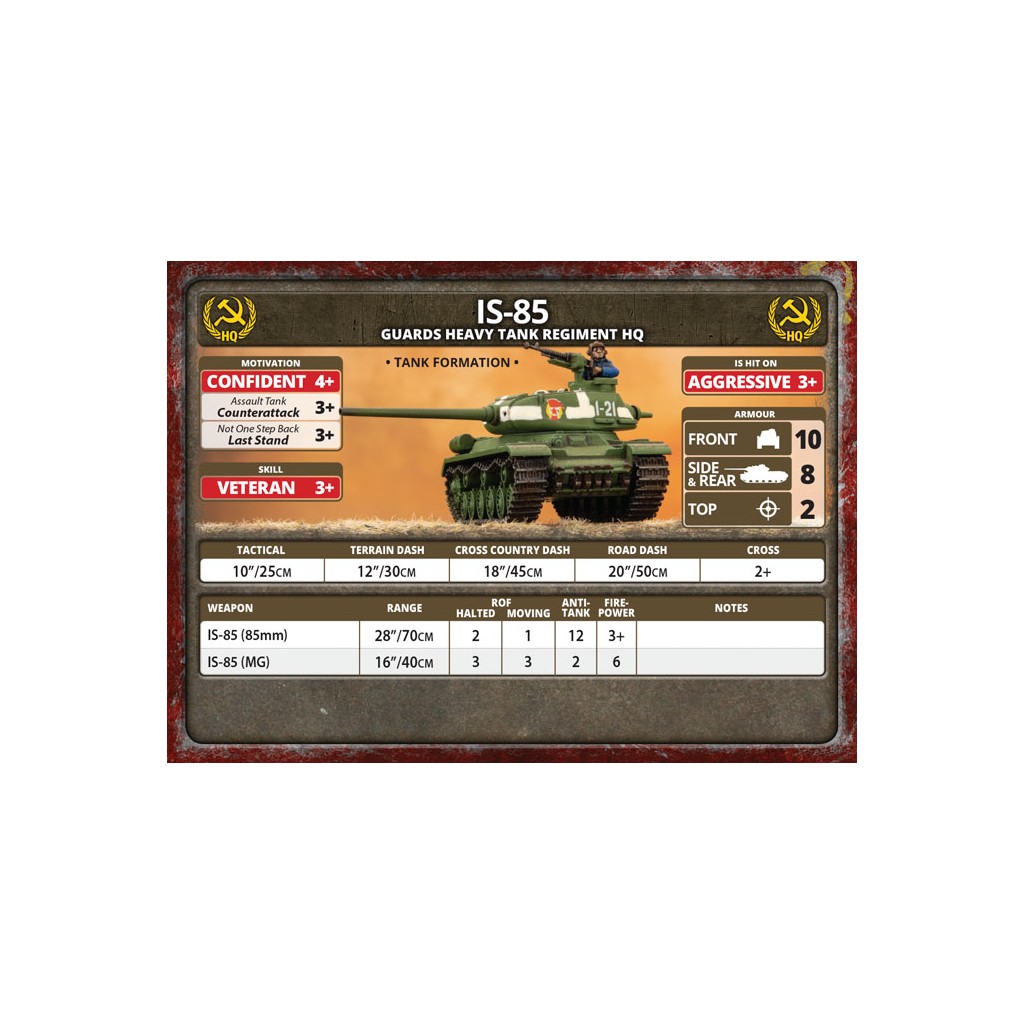 Flames of War - IS-2 Guards Heavy Tank Company