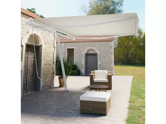 Auventanuel rétractable sur pied 450x350 Crème