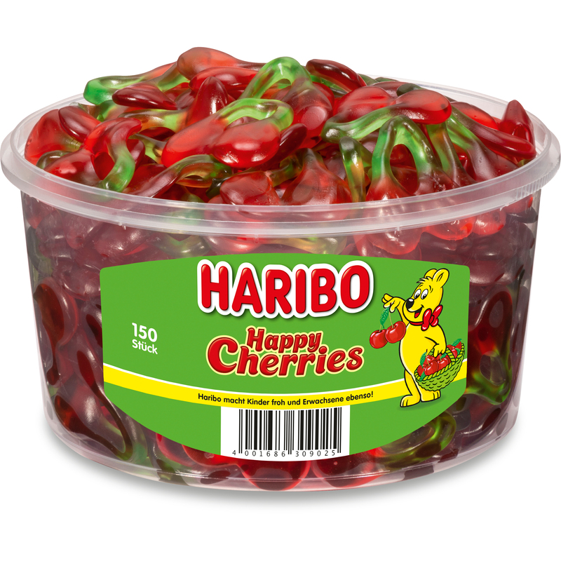HARIBO Happy Cherries, 8 g, 150 Stück