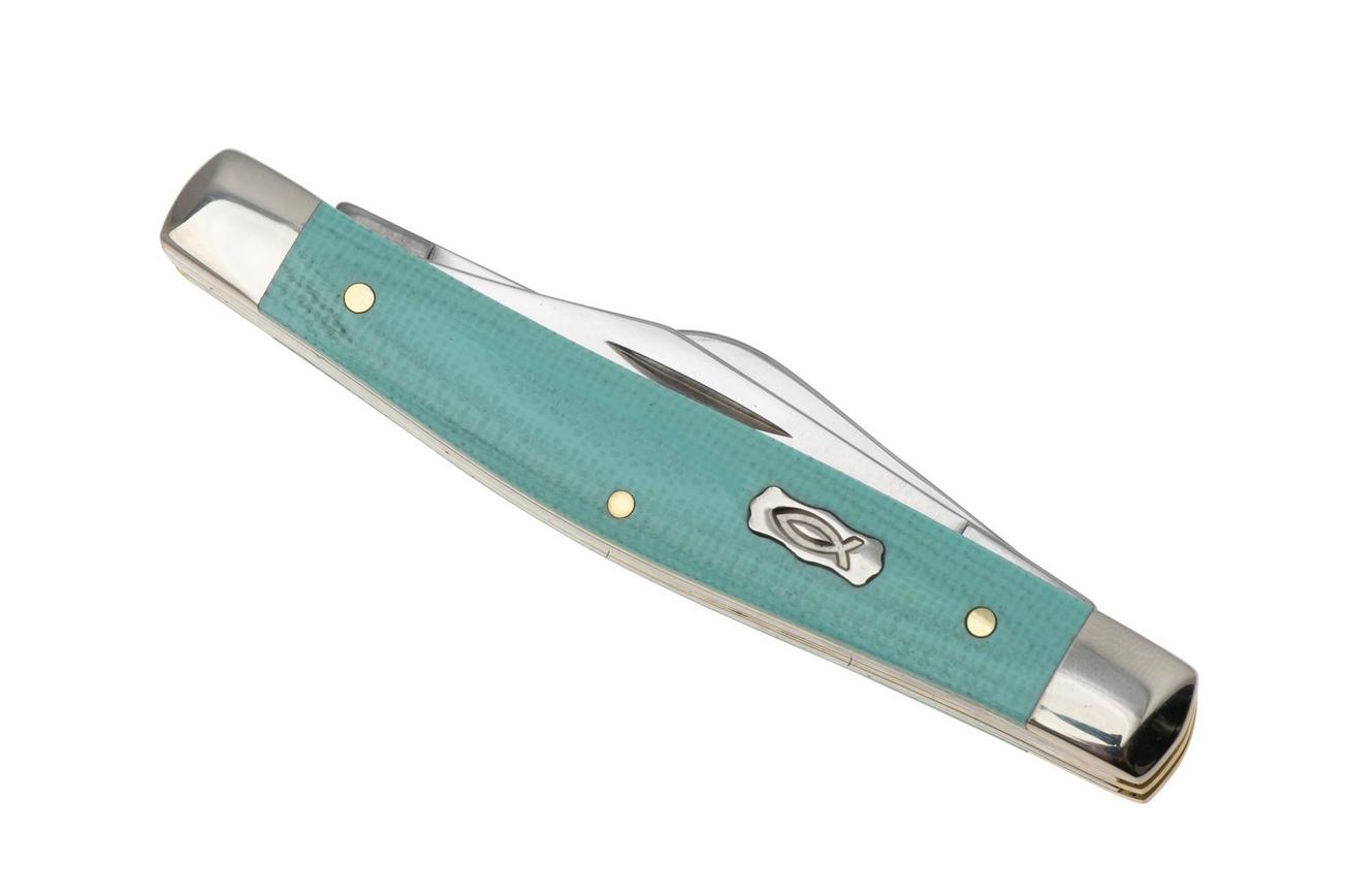 Case Medium Stockman 18102 Smooth Seafoam Green G10 10344 SS, zakmes