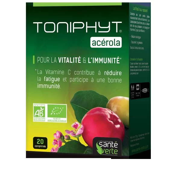 TONIPHYT Acérola - 20 comprimés