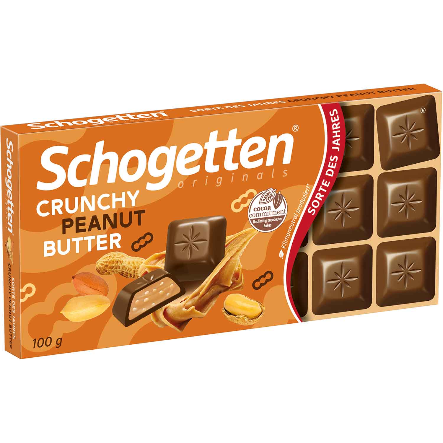 Schogetten Crunchy Peanut Butter Sorte des Jahres 100g MHD:30.7.25