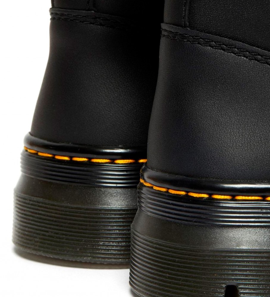 Botas Dr. Martens 1460 Serena em couro com gola sintética, pretas