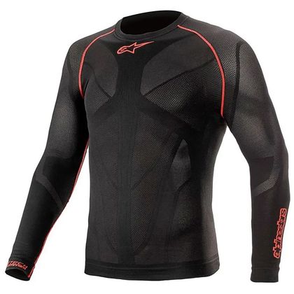 Maillot Technique Alpinestars RIDE TECH V2 TOP LS SUMMER - Noir / Rouge