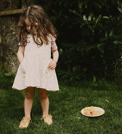 Lil Atelier Kjole - NmfJinna - Coconut Milk m. Blomster