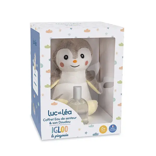 Conjunto Presente Luc et Léa: Eau de Senteur 50ml e Pelúcia Pinguim