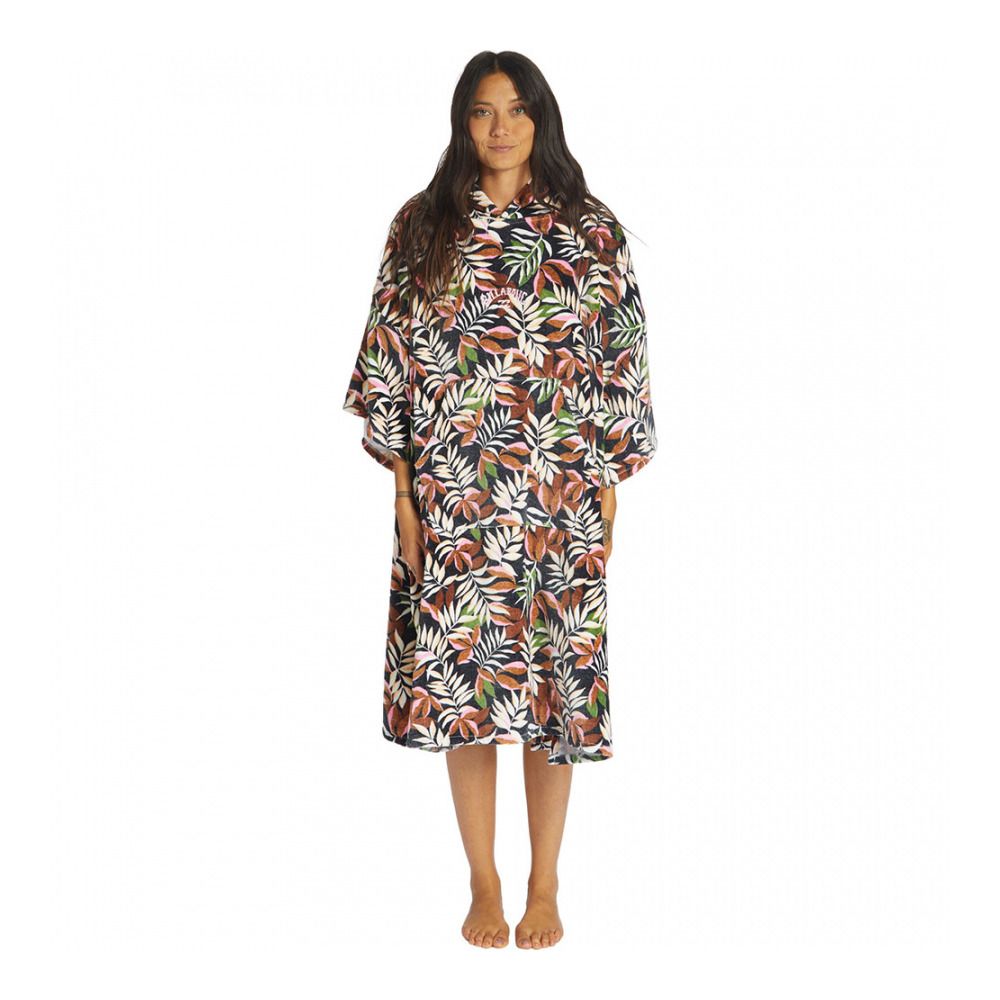 Billabong HOODED - Poncho Femme black sands