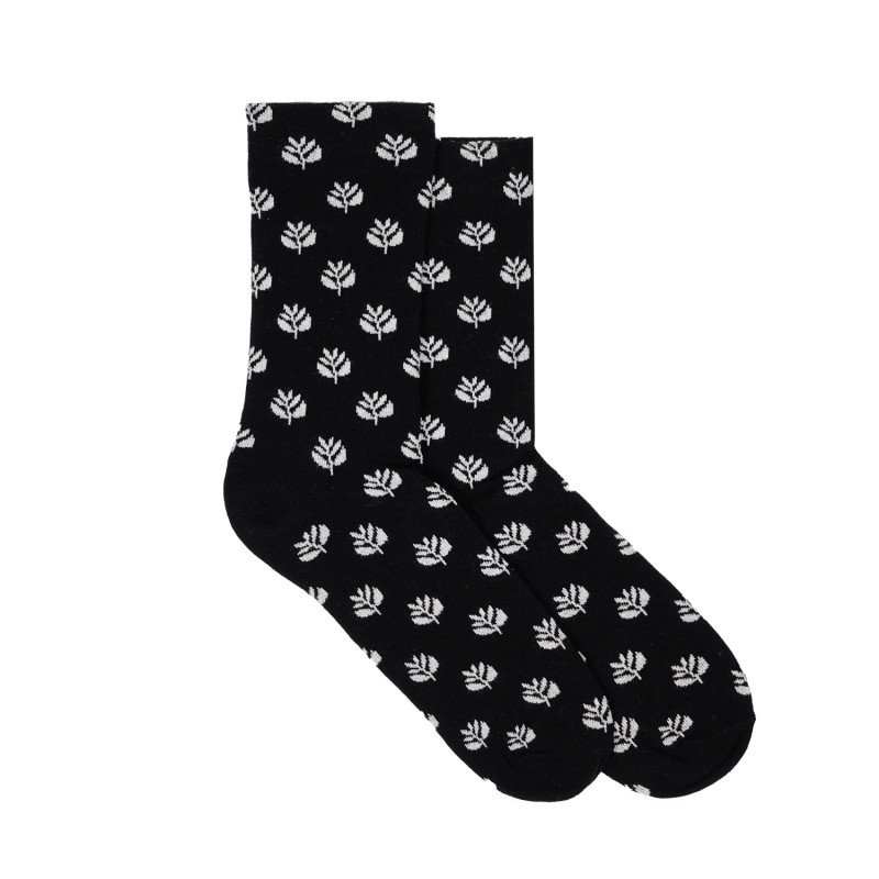 Chaussettes claires à motifs - Noires