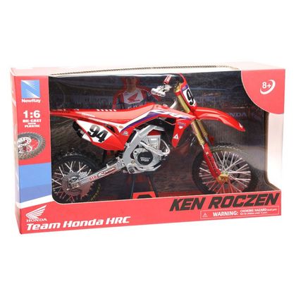 Miniature Newray Moto Honda 450 CRF Ken ROCZEN - Echelle 1/6° - Rouge / Noir