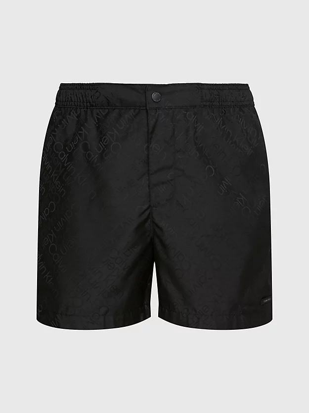 Calções de banho personalizados CK pretos