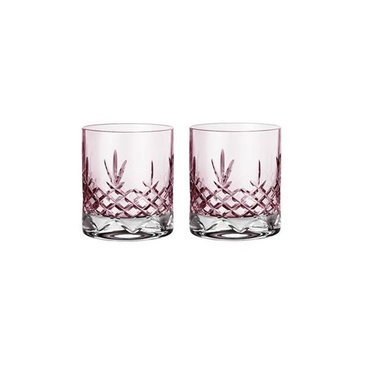 Frederik Bagger Lowball Crispy 2-pak Glas, Pink, 38 cl