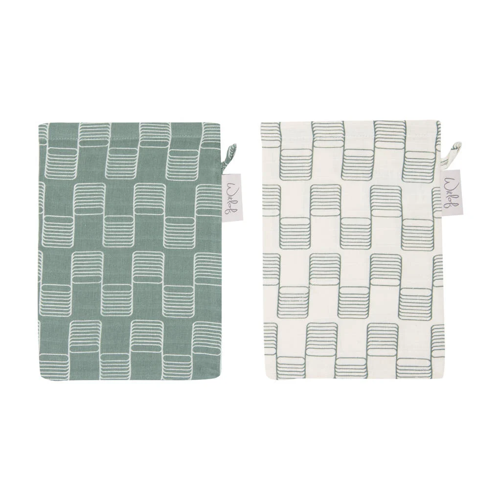 washandje Sticky Stripes - set van 2
