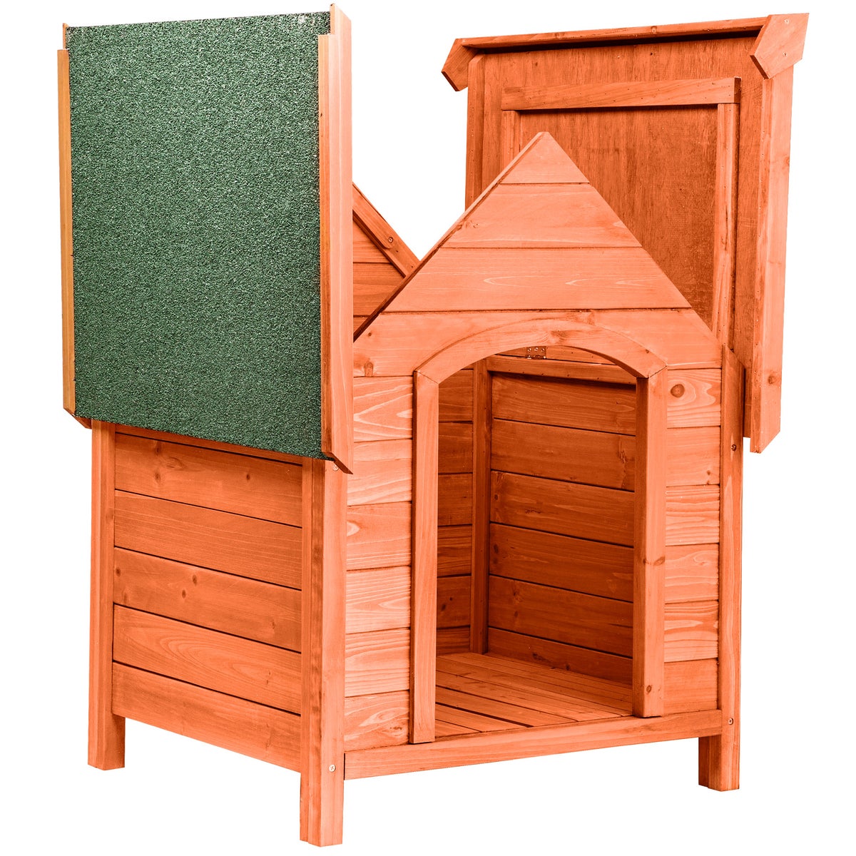 Hondenhok tectake Bailey van geglazuurd hout 72 x 65 x 83 cm