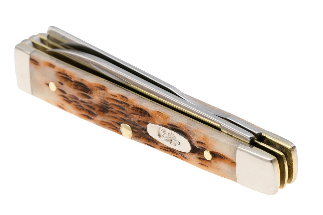 Case Baby Doc Amber Bone, 10797, Peach Seed Jig, 6182SP SS zakmes