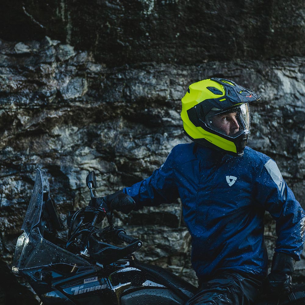 Rev'it - Veste pluie Cyclone 4 H2O Bleu foncé