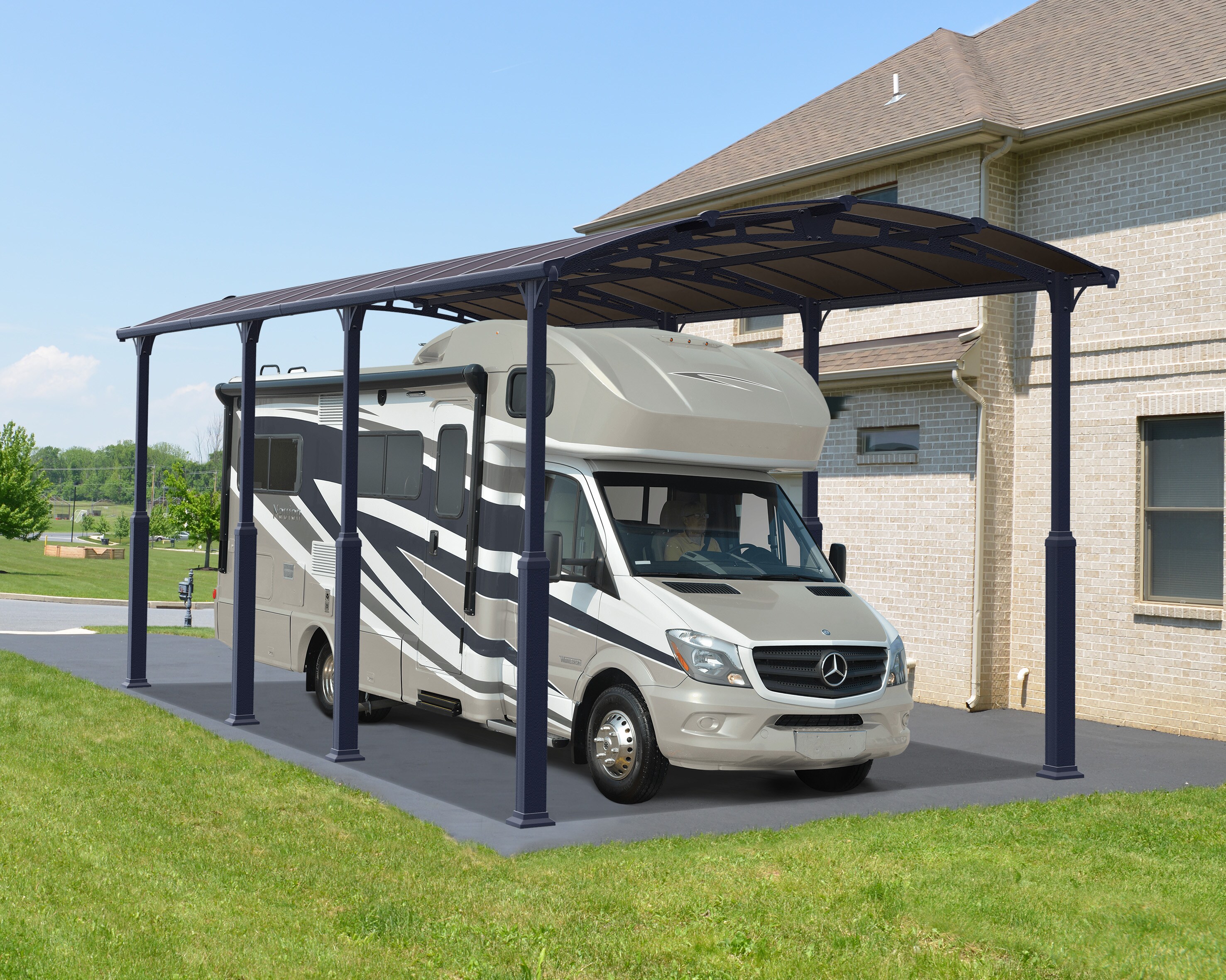 Palram - Canopia | Alpine 3.6 X 9 Carport Wohnmobil, anthrazit