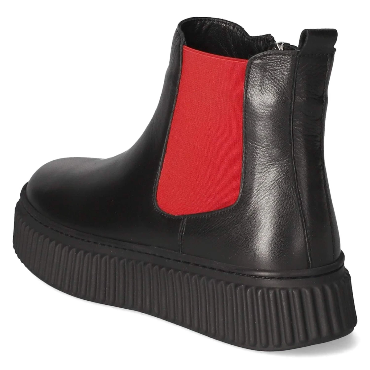 Andrea ContiChelsea Boots - schwarz/rot/schwarz