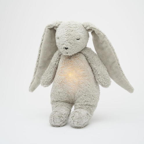 Moonie - lapin nature bio avec sons & lumières - Gris minéral - MOONIE