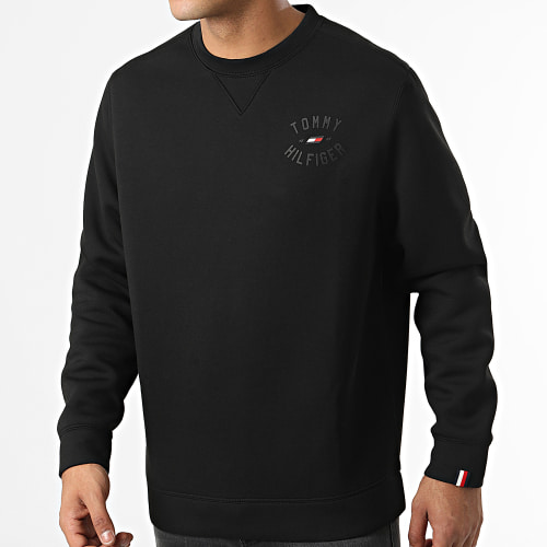 Sweat Crewneck Varsity Graphic 7550 Noir