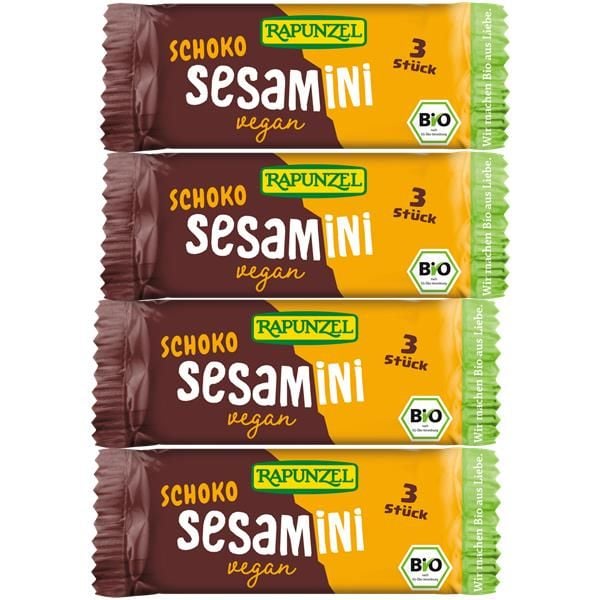 Rapunzel Bio Mini Barra Sésamo Choco Pack 4X27g