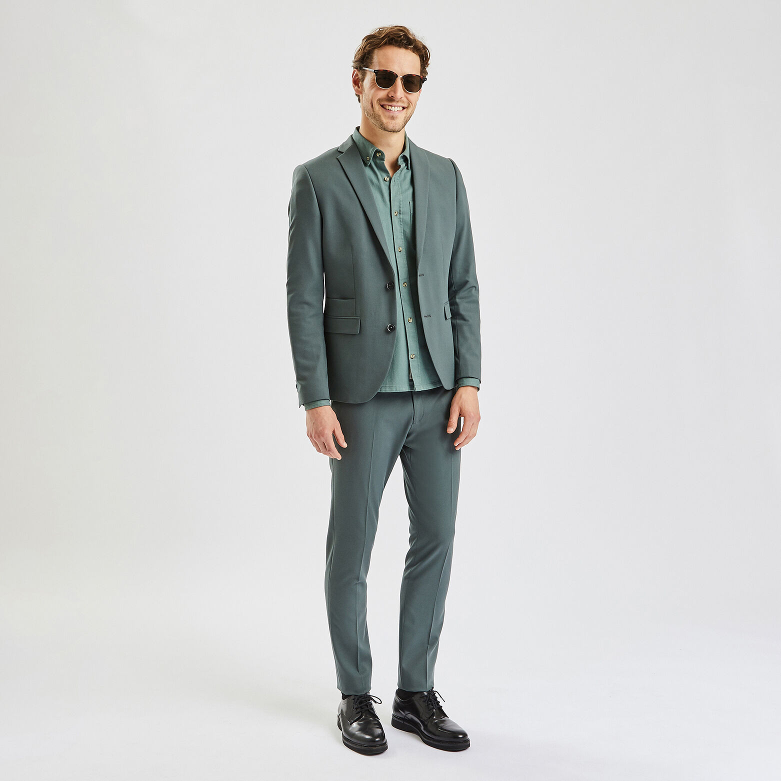 Pantalon de costume extra slim Vert
