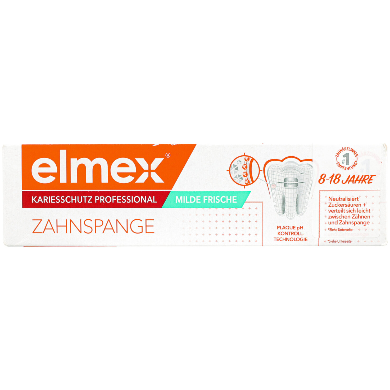 Elmex Kariesschutz Professional +Zahnspange Expert 8-18 Jahre Zahnpasta 75ml