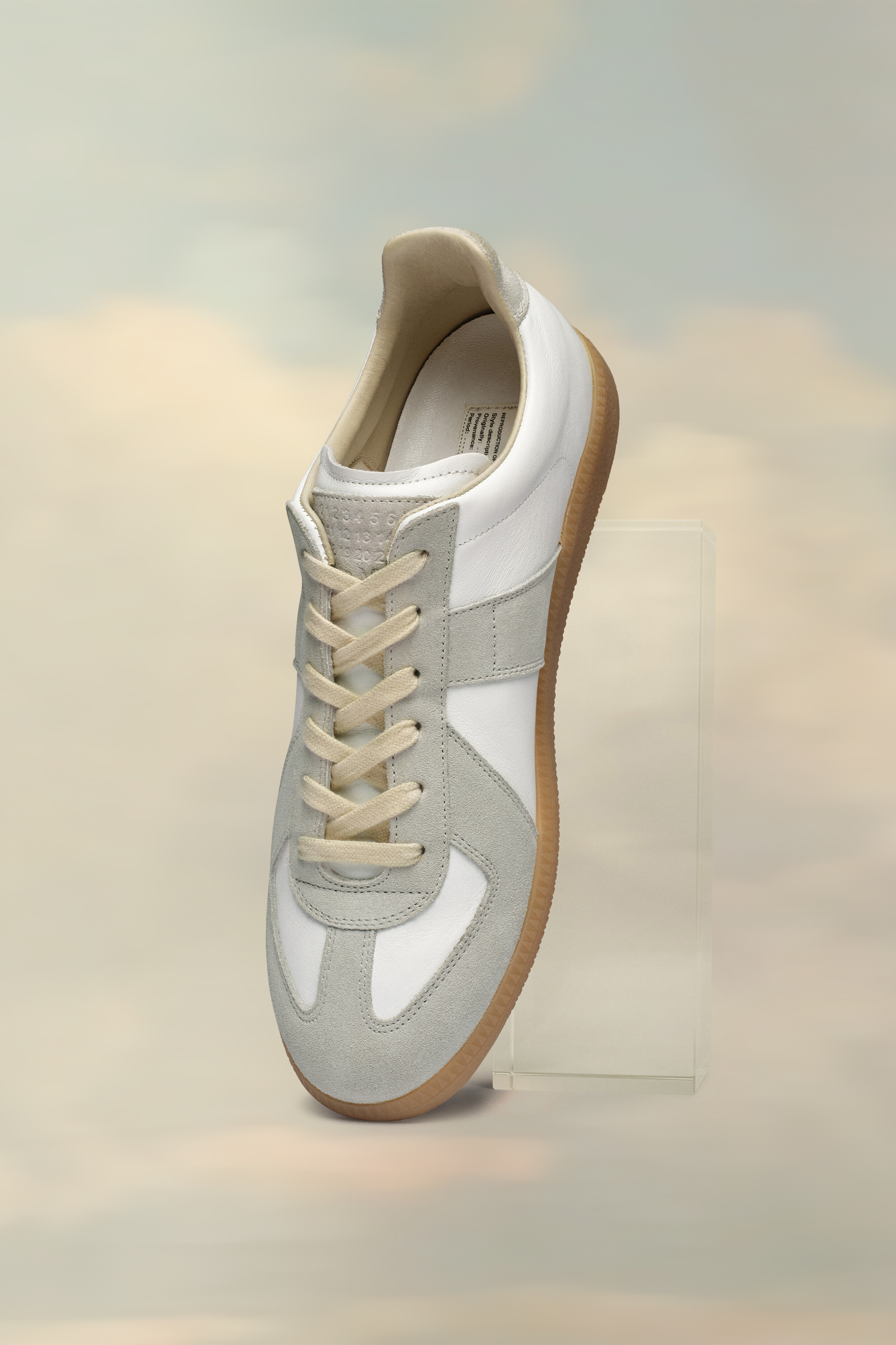 Replica sneakers Dirty Wash Blanc