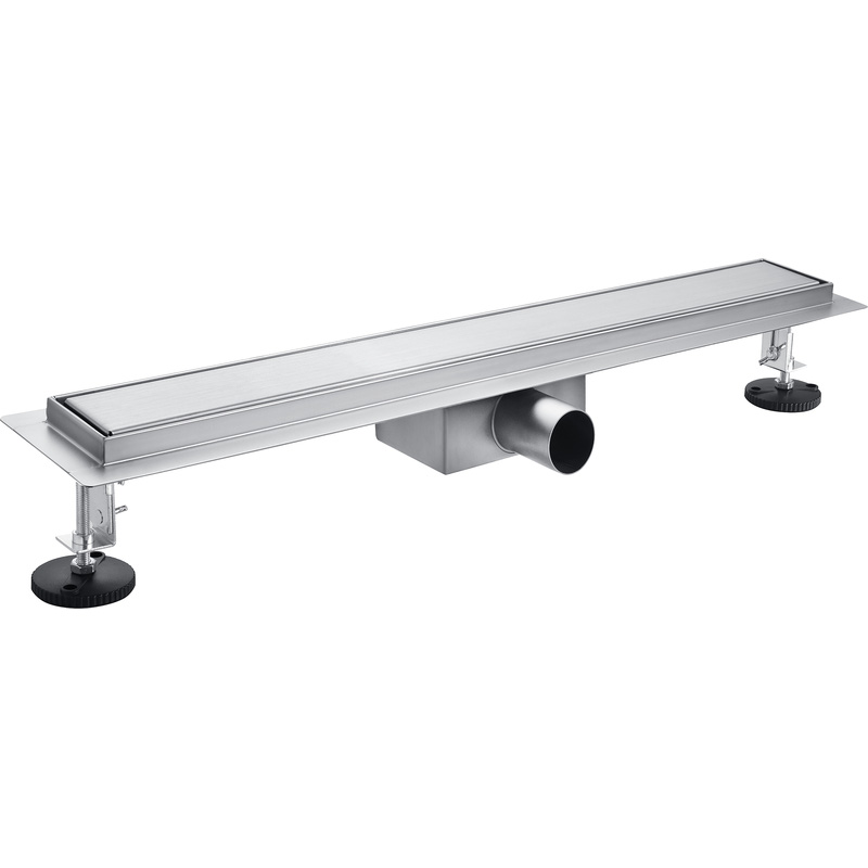 Dynamic Way douchegoot RVS met flens 700x70mm