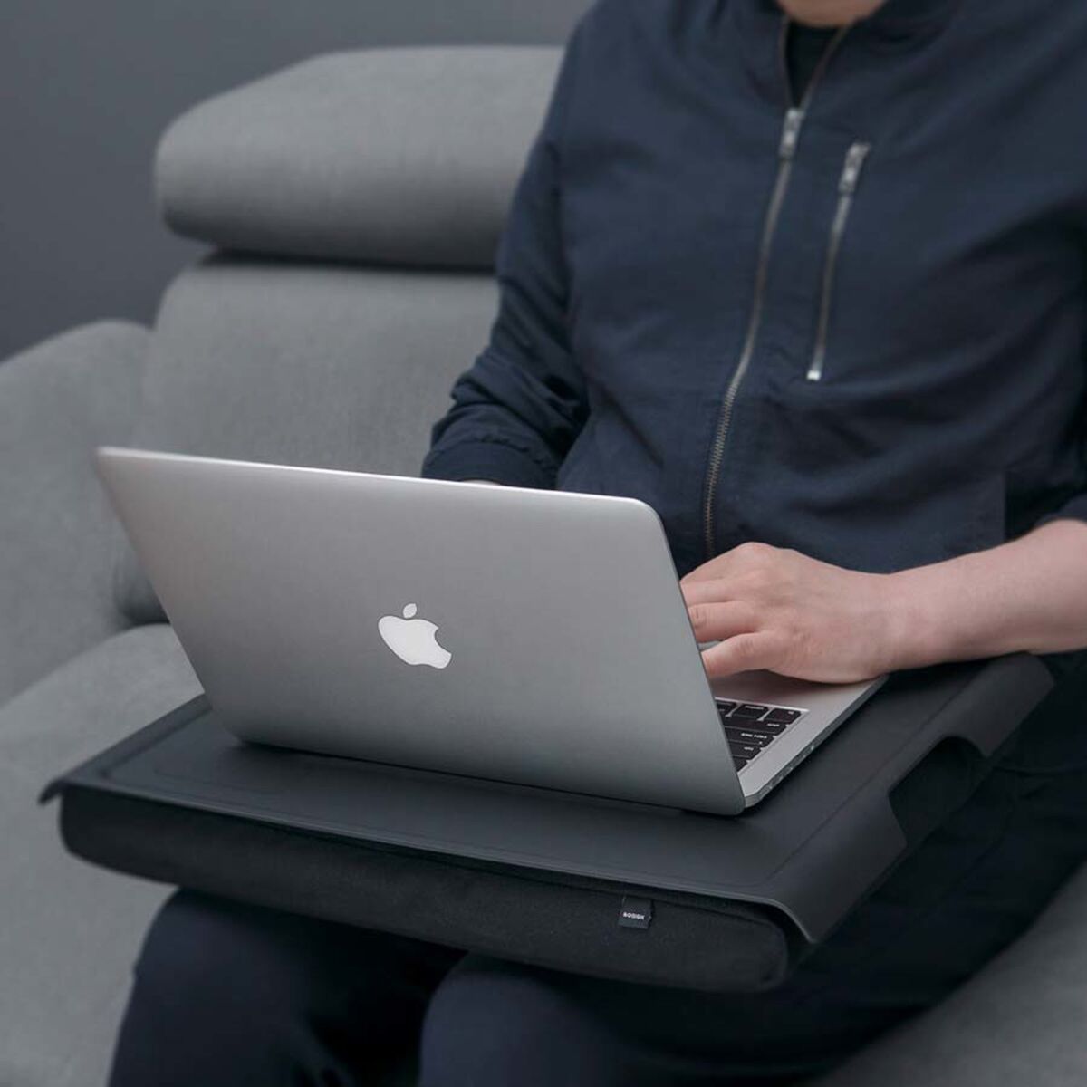Laptray Anti-Slip brett Sort