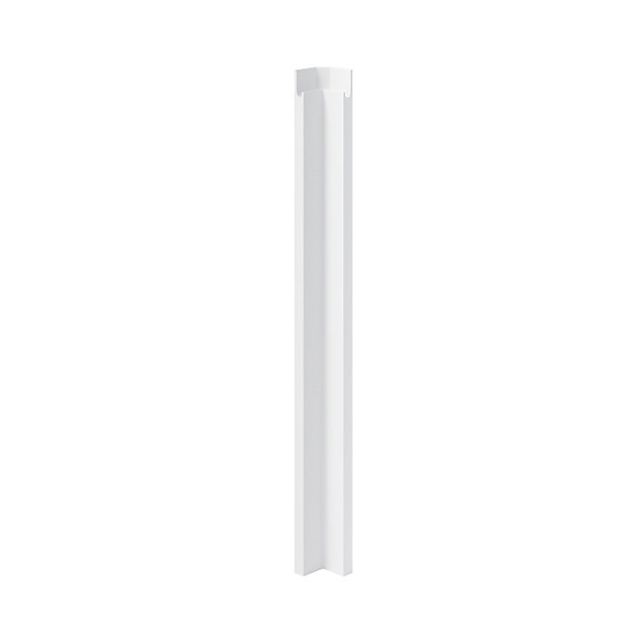 Fileur d'angle GoodHome Garcinia gris clair brillant H. 71.5 cm x l. 59 mm x Ep. 5 mm