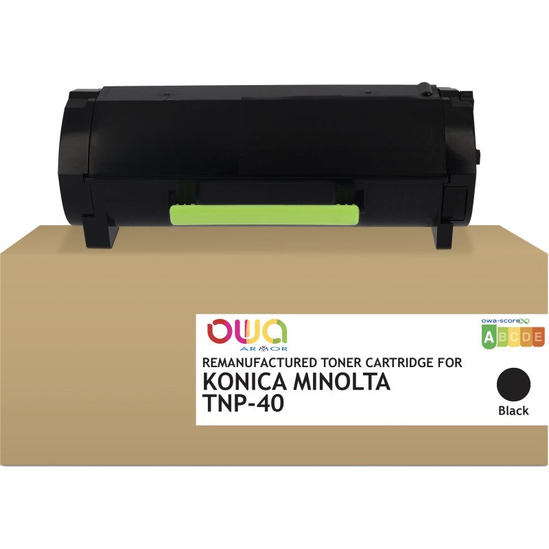 Toner remanufacturé OWA - standard - Noir - pour KONICA MINOLTA TNP-40, KONICA MINOLTA TNP-40, DEVELOP TNP-40, TNP-42