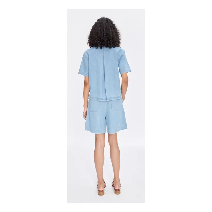 A.P.C. Chemise Maeva Coton Bio | Bleu Clair