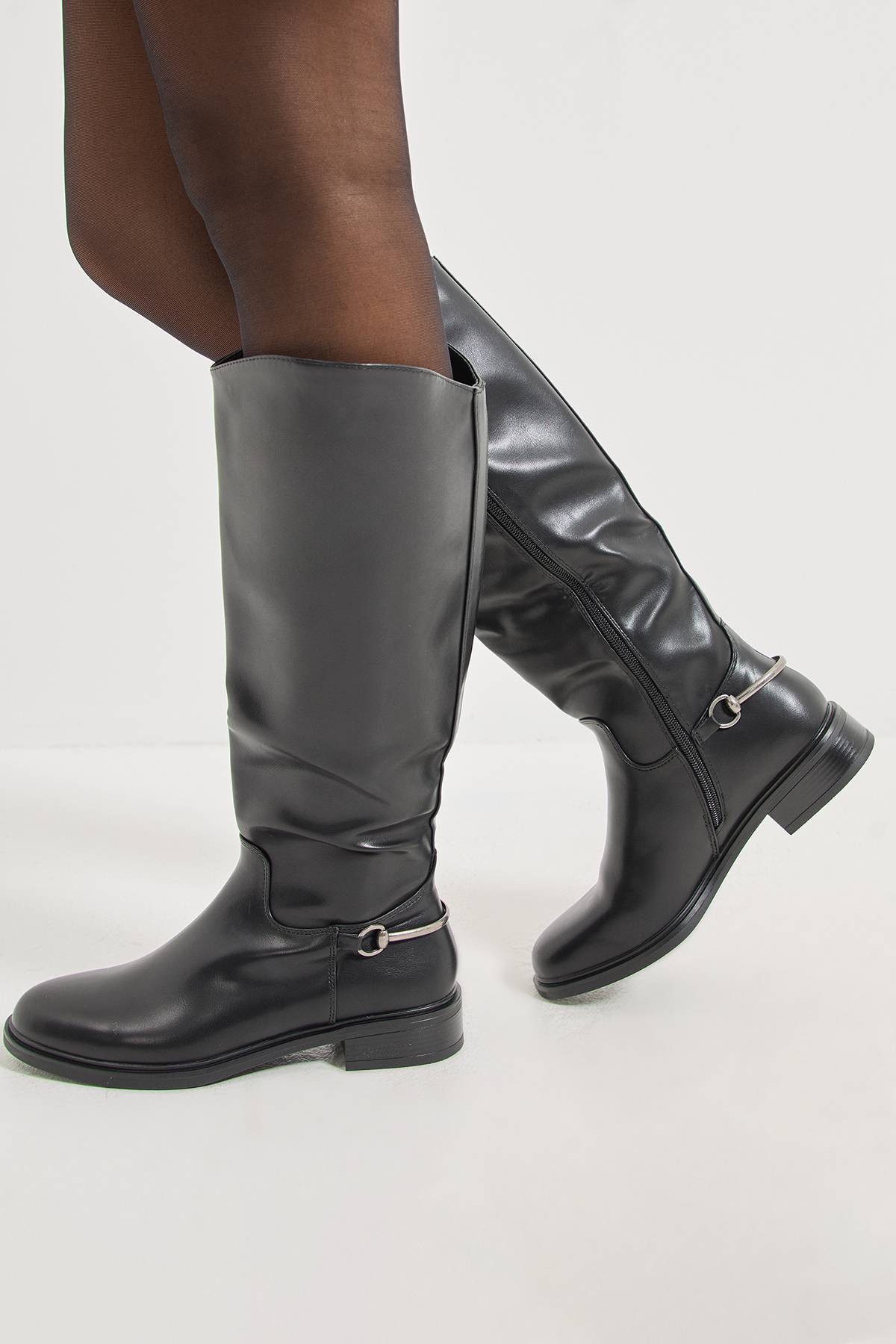 Wallis Bottes d'équitation hautes Emma en synthétiquecuir avec détail étrier