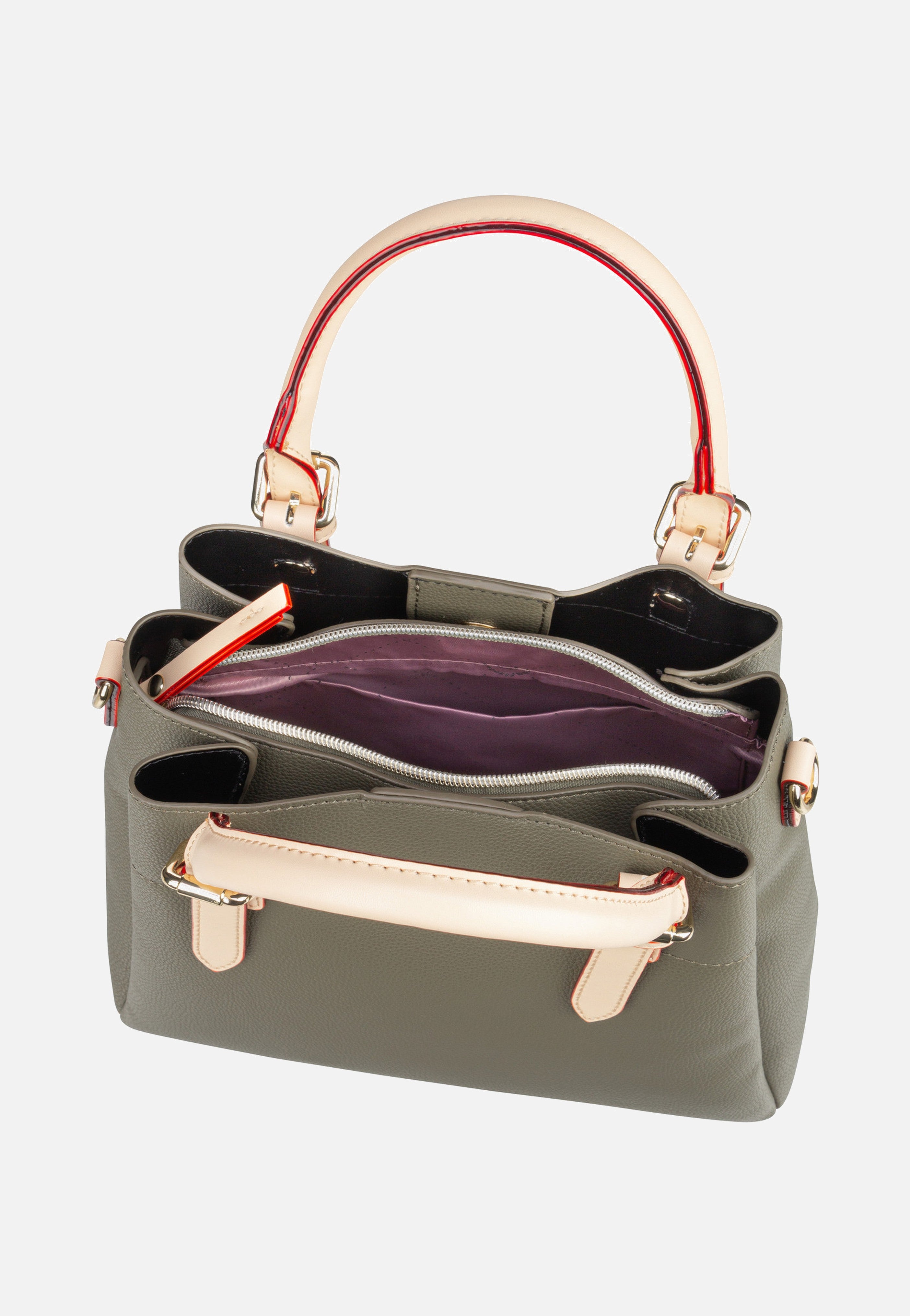Ella Top Handle M Olive - Henkeltasche