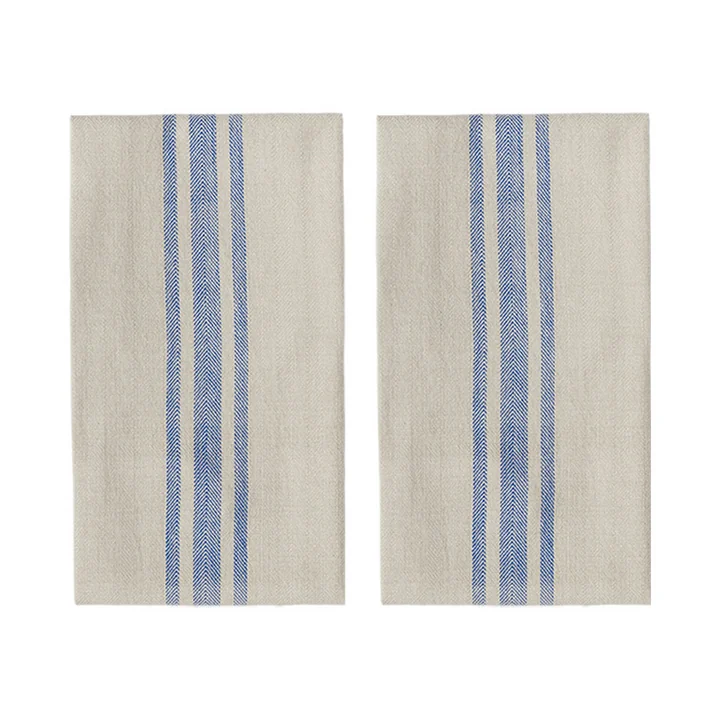 OYOY - Linu Geschirrtuch, blau (2er- Set)