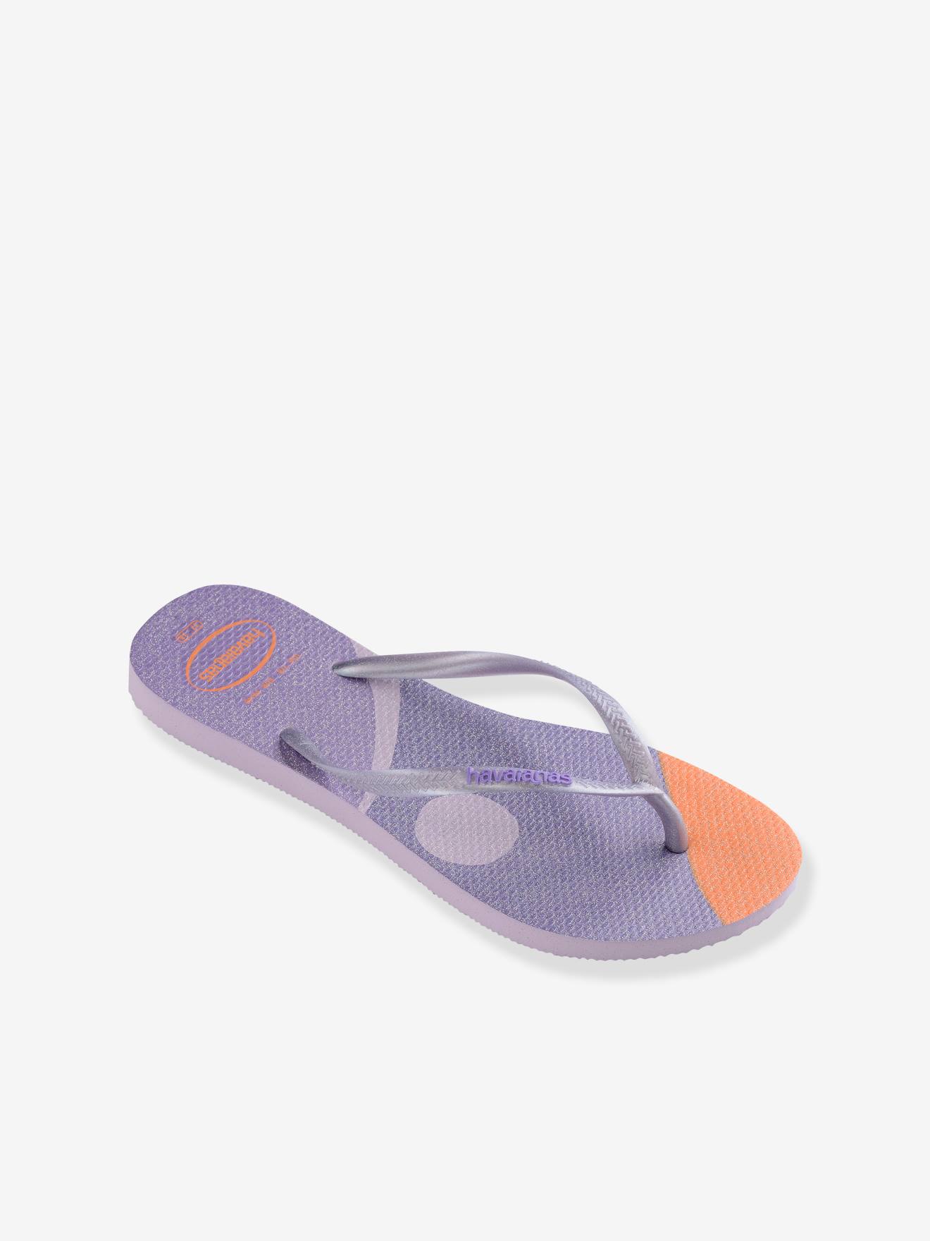 Chinelo infantil Slim Palette Glow HAVAIANAS lilás