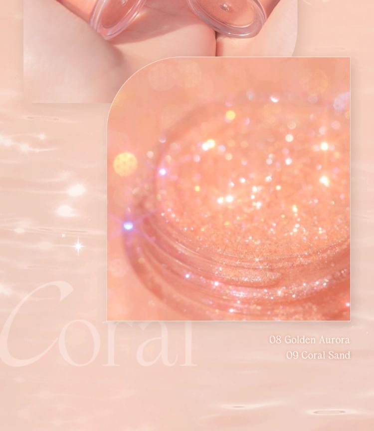 dasique - Starlit Glitter Powder Summer Coral Collection - 3 kleuren