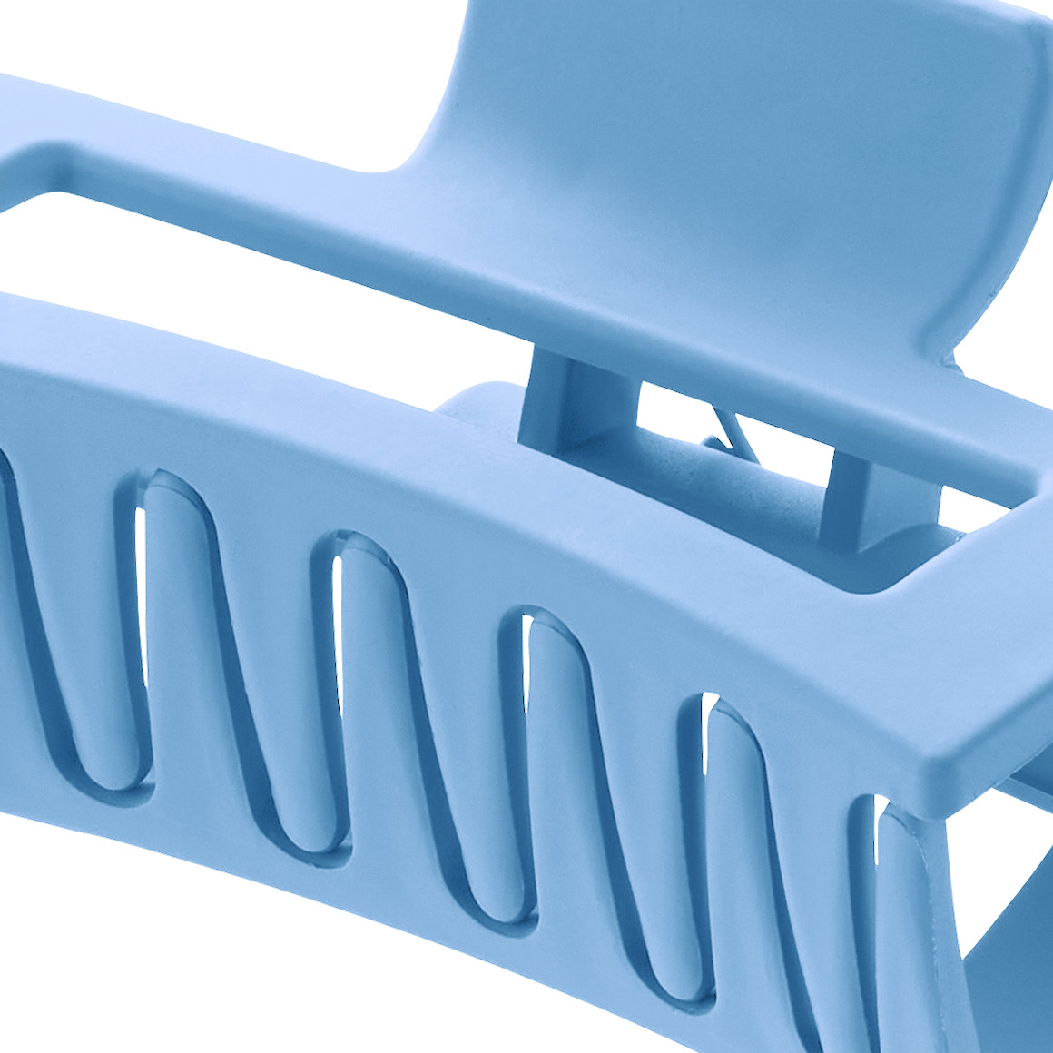 Große Haarklammer in matter Optik hellblau