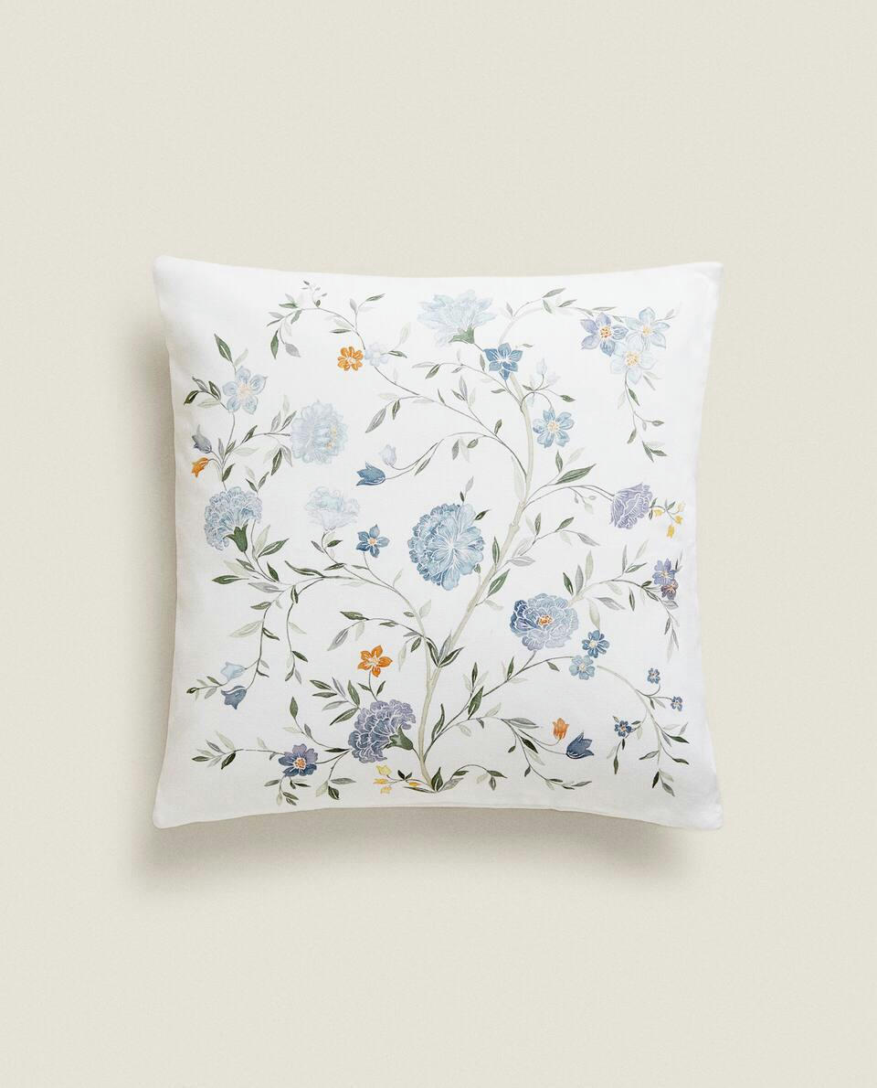 CAPA DE ALMOFADA MINI COM ESTAMPA FLORAL