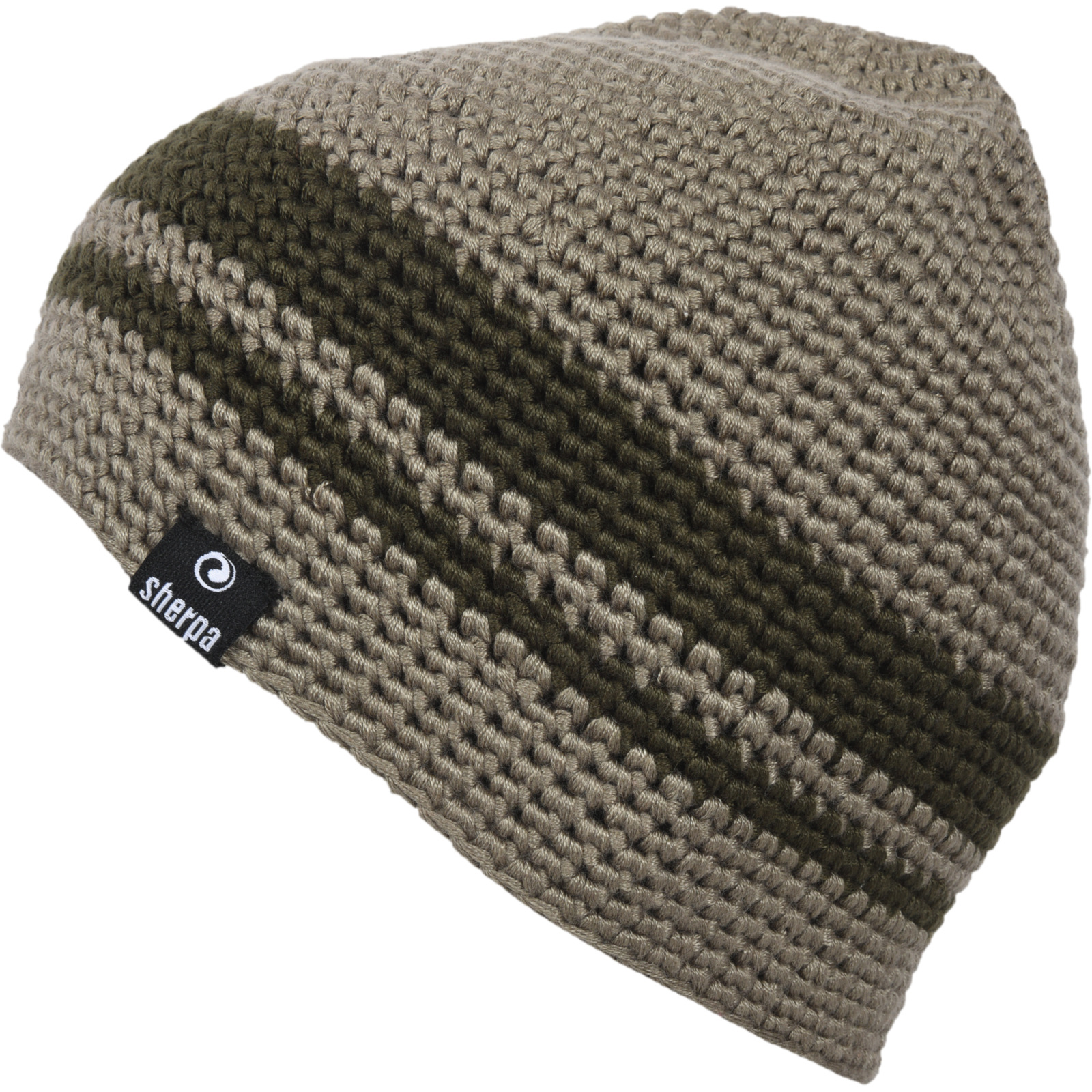 Sherpa Unisex-Beanie Kanje Crochet XL, olive