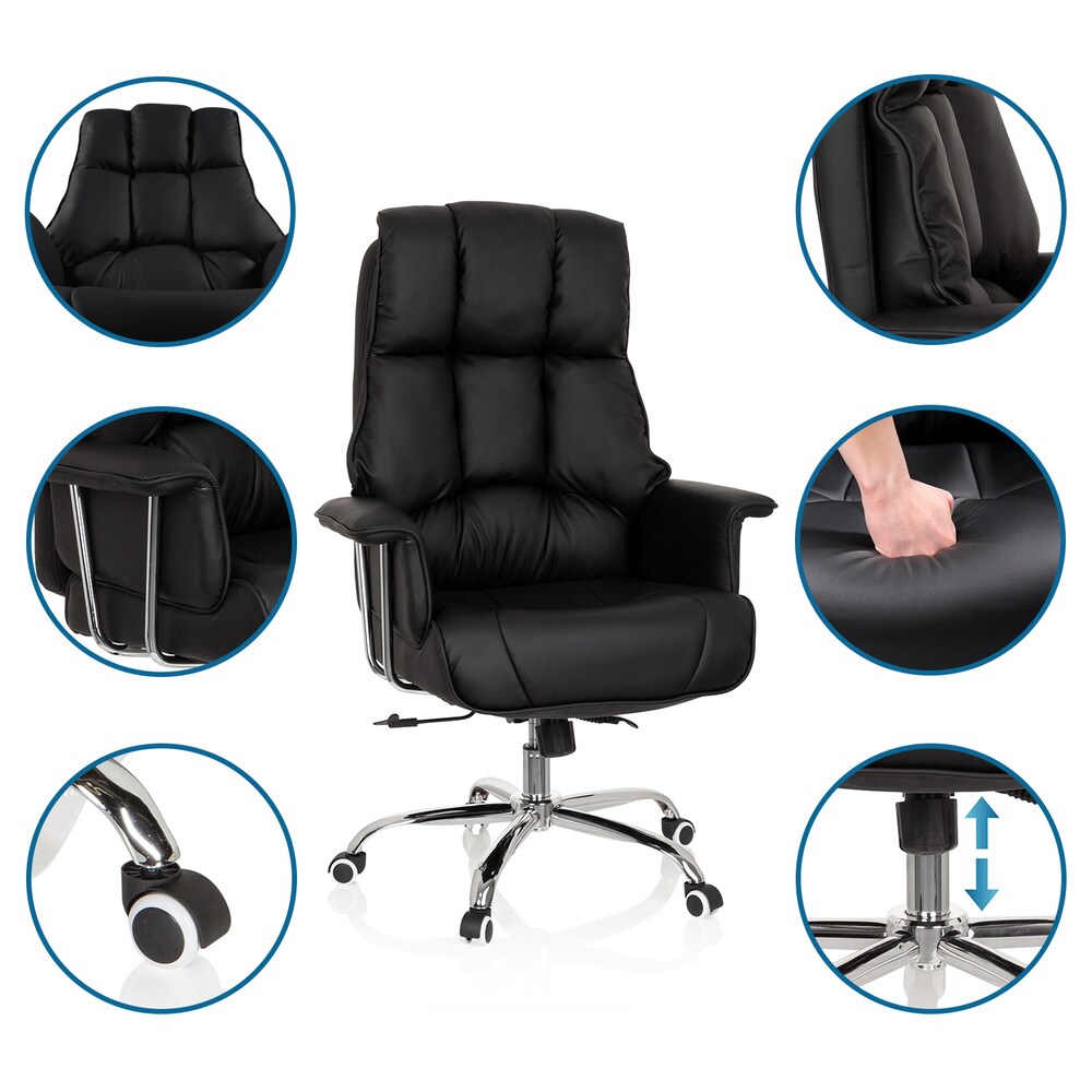 Profi Chefsessel COMMANDER Kunstleder mit Armlehnen hjh OFFICE